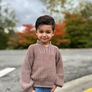 Crochet Unisex Sweater PDF Pattern, For Boys, Girls and Adults,  2T - 16/XS - 5XL,  Video tutorial included
