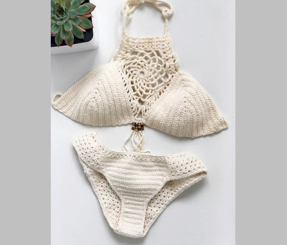Crochet Bikini Set 2 PDF Patterns / Dreamcatcher Halter Top and