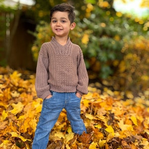 Crochet Unisex Sweater PDF Pattern, For Boys, Girls and Adults, 2T 16/XS 5XL, Video tutorial included image 3