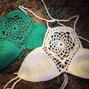 Dreamcatcher Summer Crochet Top Pattern, Crochet Halter Top, Music Festival, Crochet Crop Top Pattern, Beach Bikini Top, Crochet Yoga Top