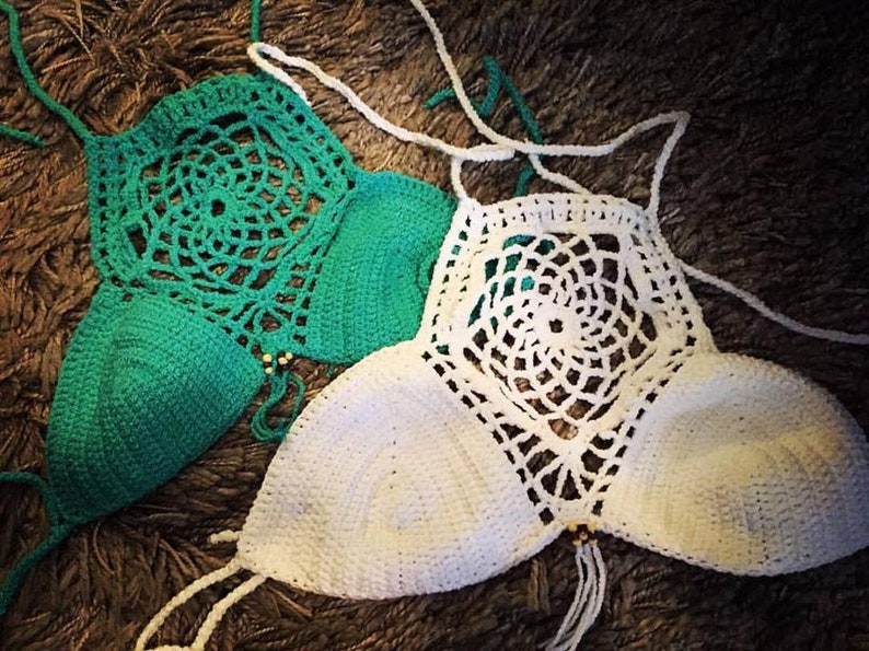 Dreamcatcher Summer Crochet Top Pattern, Crochet Halter Top, Music Festival, Crochet Crop Top Pattern, Beach Bikini Top, Crochet Yoga Top