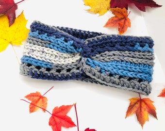 Chunky Crochet Headband PDF Pattern, Beginner Ear Warmer (Child to Adult) + Video