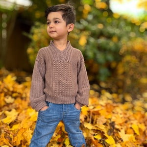 Crochet Unisex Sweater PDF Pattern, For Boys, Girls and Adults,  2T - 16/XS - 5XL,  Video tutorial included