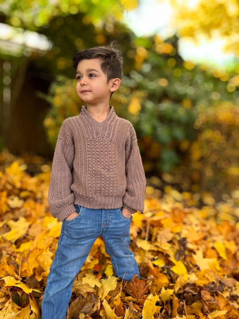 Crochet Unisex Sweater PDF Pattern, For Boys, Girls and Adults,  2T - 16/XS - 5XL,  Video tutorial included