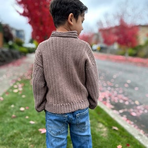 Crochet Unisex Sweater PDF Pattern, For Boys, Girls and Adults,  2T - 16/XS - 5XL,  Video tutorial included