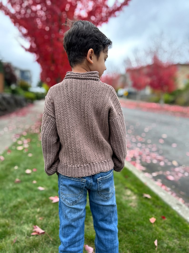 Crochet Unisex Sweater PDF Pattern, For Boys, Girls and Adults,  2T - 16/XS - 5XL,  Video tutorial included