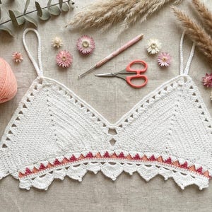 Crochet Bralette Bikini Top Pattern, A–G Cups + Video