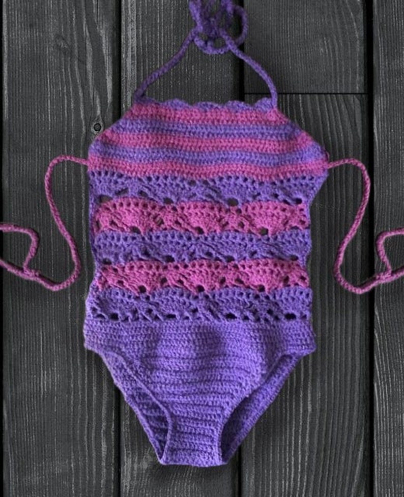 Crochet Swimsuit PDF Pattern/ Riley Mini Monokini / One Piece Etsy