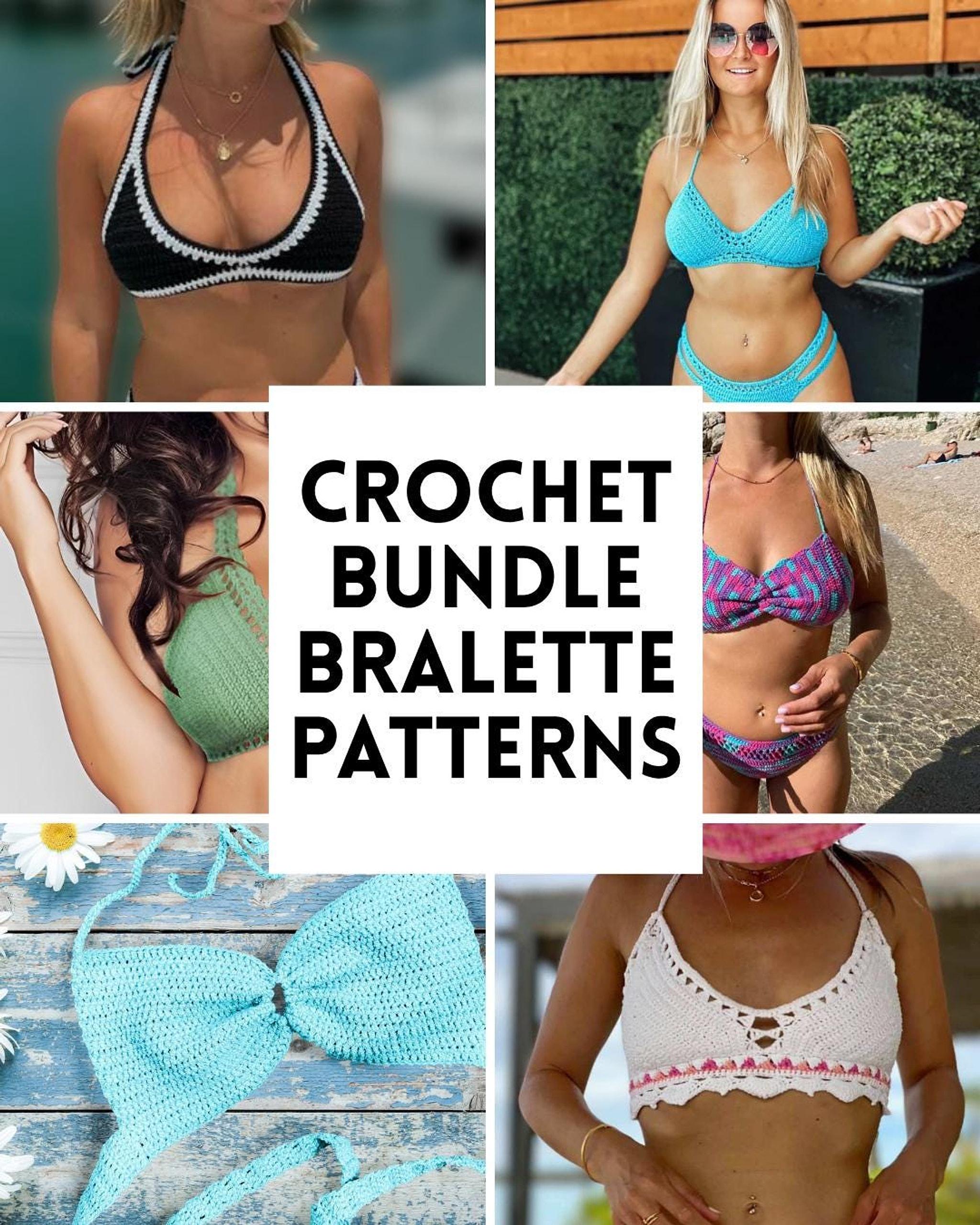 21 Bikini Top Crochet Patterns for Handmade Swimwear, Bralettes, and Beach-Ready Tops 15 Crochet Bikini Top Pattern Bundle