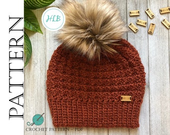 Karis Beanie Crochet Pattern | Easy Unisex Hat (PDF Pattern)