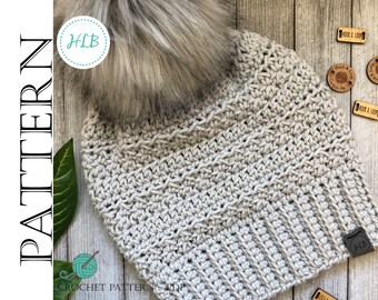 Be Mine Beanie Crochet Pattern | Textured Unisex Hat (PDF Pattern)