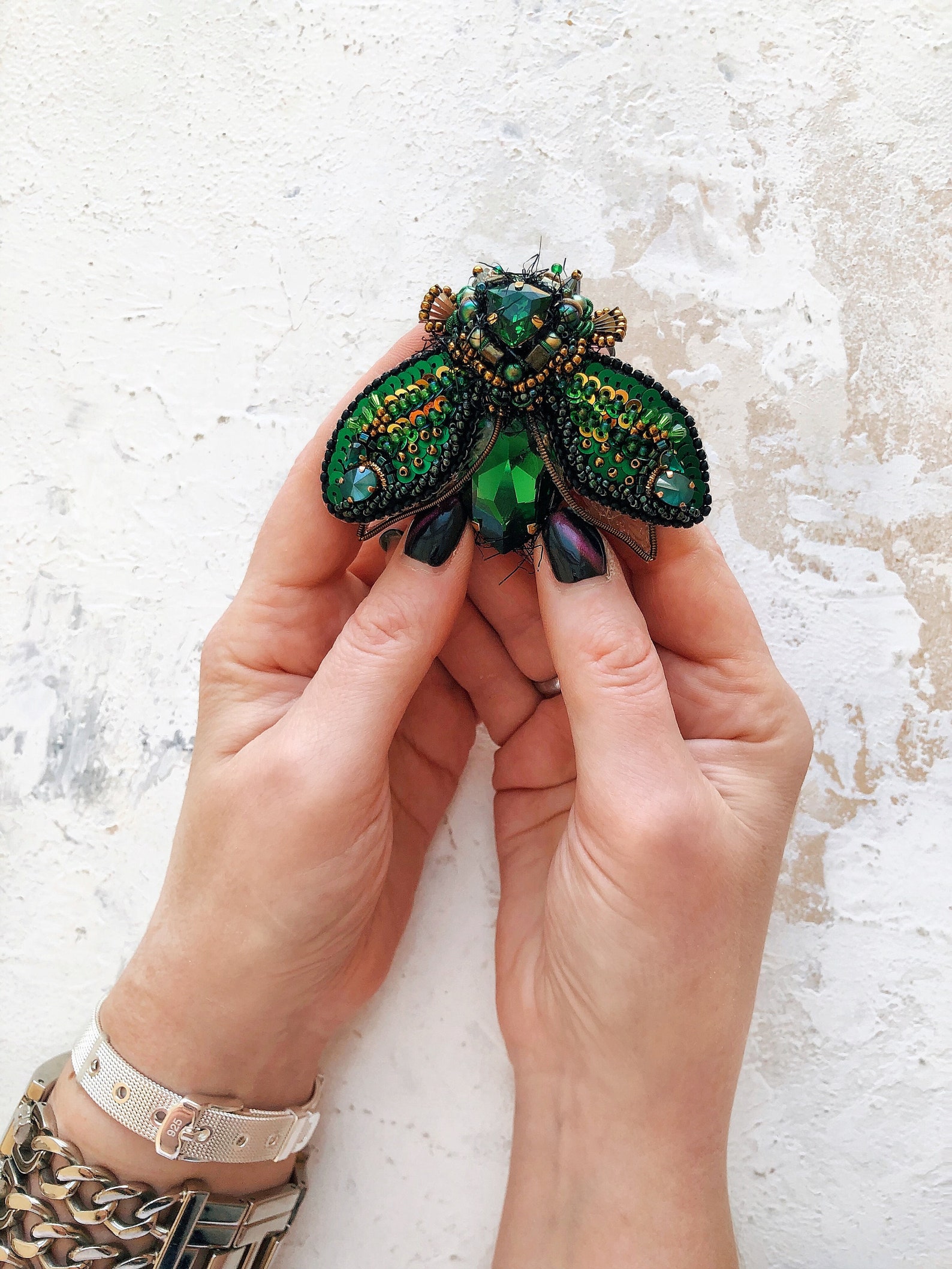 брошки жучки