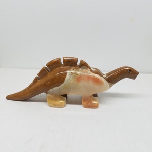 Stegosaurus Dinosaur Onyx Carving #D1