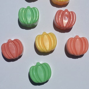 10 PUMPKIN SOAPS, Autumn Mini Favors, Fall Soap, Thanksgiving Favors, Halloween Pumpkin Spice, Little Pumpkin on its Way Baby Shower Harvest