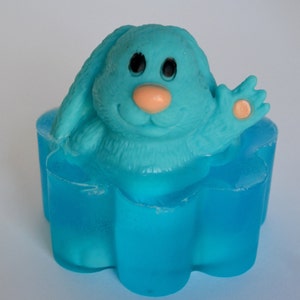 Bunny Soap, BUNNY TOY SOAP, Easter Bunny Basket Stuffers, Easter Gifts for Toddler, Bunny Bath Toy with Soap, Kids Soap, Easter Goodies Boy image 2