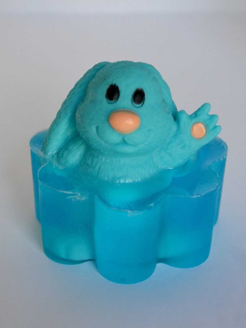 Bunny Soap, BUNNY TOY SOAP, Easter Bunny Basket Stuffers, Easter Gifts for Toddler, Bunny Bath Toy with Soap, Kids Soap, Easter Goodies Boy image 2