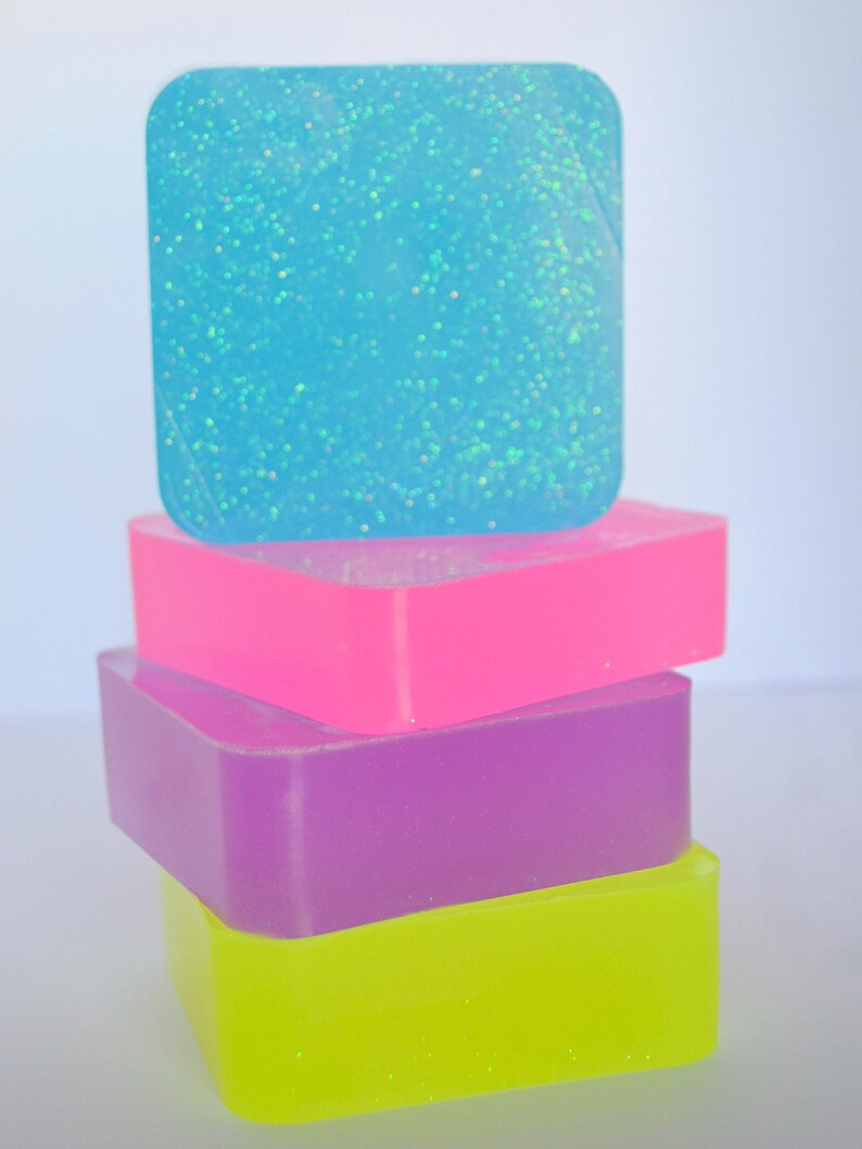 CLEAR SOAP BAR Soap With Glitter Unicorn Gift for Girls Etsy