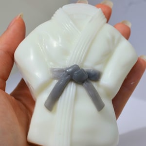 Karate Theme Gift, KIMONO SHAPED SOAP, Martial Arts Gift, Karate Lover Gift, Kids Soap for Boys, Black Belt, Karateist Gift, Novelty, Nerdy