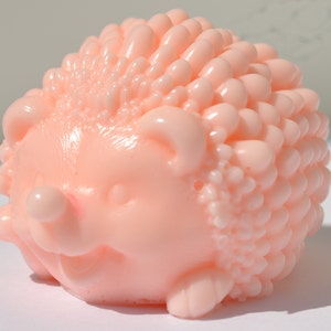 HEDGEHOG SOAP, Cute Baby Hedgehog Gift, Kids Soap, Hedgehog Lover Gift, Woodland Creatures Themed, Animal Shaped Glycerin Soap, Bath Decor