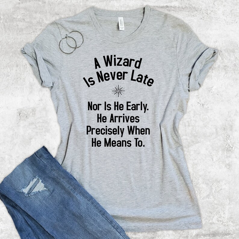 Sorry I M Late Wizard Funny Party T Shirts Fantasy Lover Etsy
