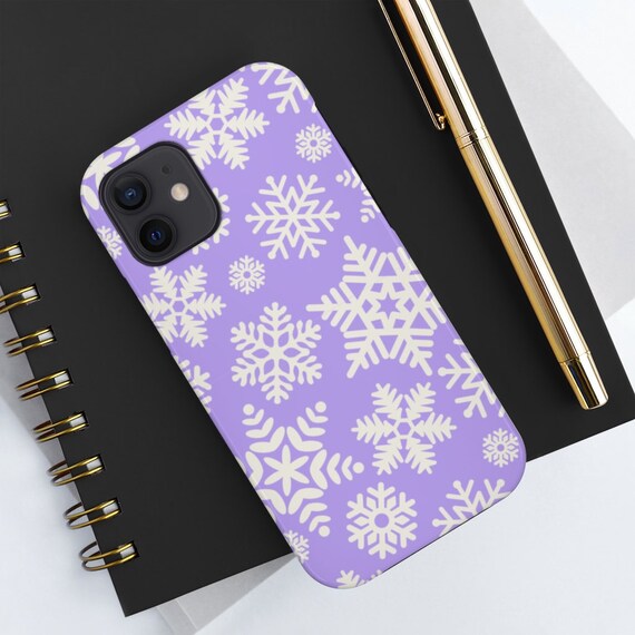 Neon Purple Christmas Aesthetic Iphone Case Iphone 11 X 8 7 6 Etsy