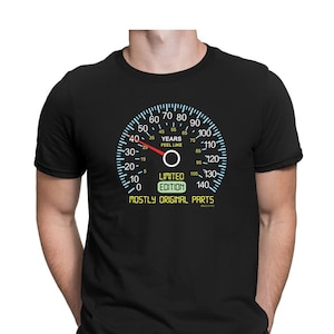 Mens 40th Christmas T-Shirt  - Speedometer 40th Limited Edition Birthday Gift