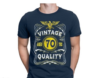 Mens Tee - Aged 70 Years Vintage Quality Birthday Gift T-Shirt
