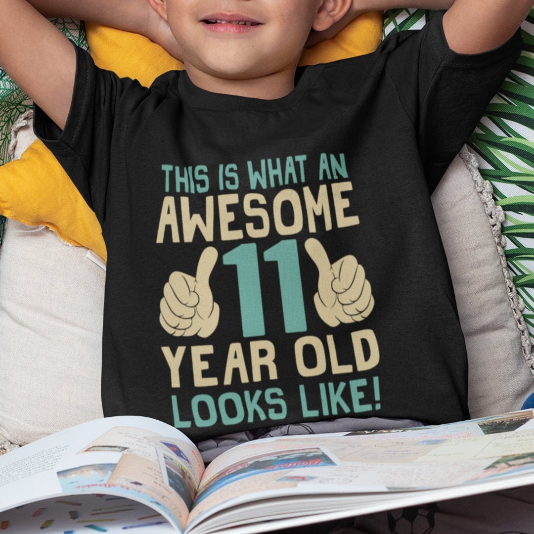 T-shirt cadeau de Noël pour enfants 11 ans Garçon, Voici à quoi
