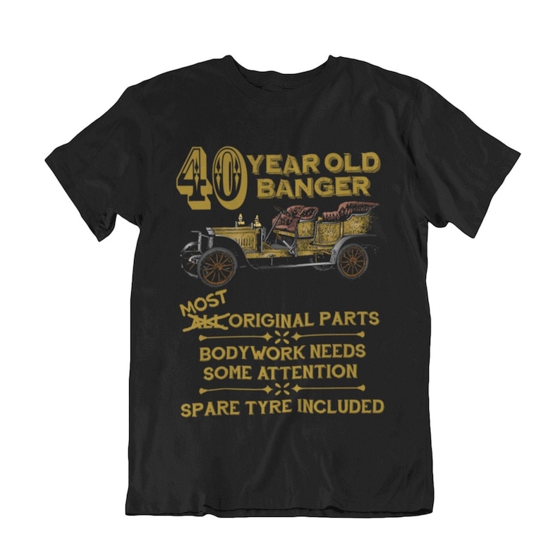 40-årsdag T-shirt herr, 40-årsdag, julklapp bild 1