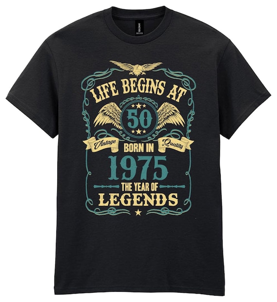 Legend Since August 1975 Shirt Vintage 44th Birthday Gift Legend Since August 1975 Shirt Vintage 44th Birthday Gift