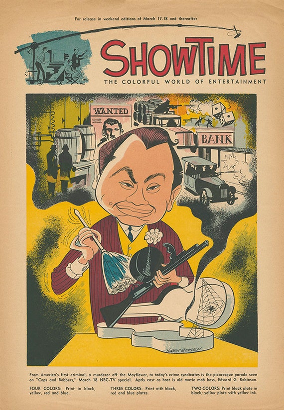 Edward G Robinson Cops And Robbers Etsy Edward G Robinson Cops And Robbers Etsy