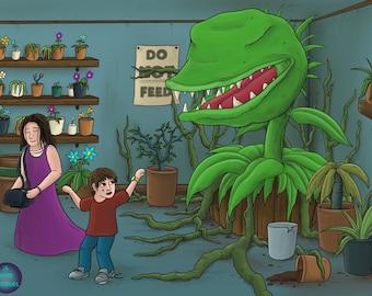 Don't feed Seymour - A5 Artwork Print