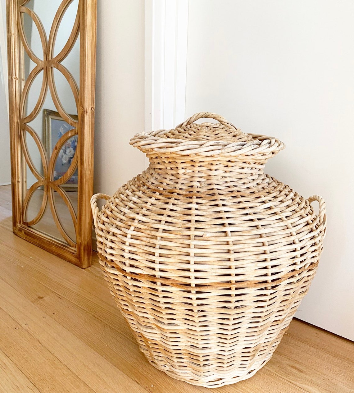Wicker Snake Basket Local Pick Up Only Etsy