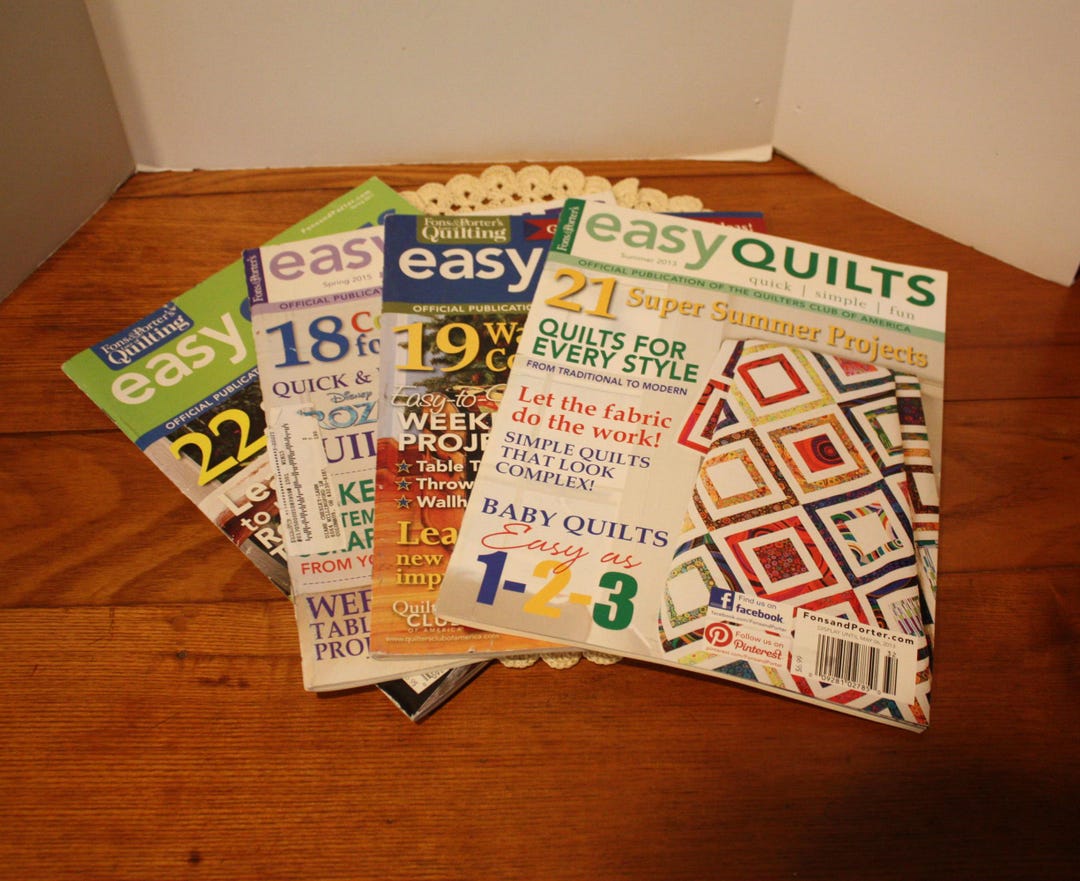 Four Easy Quilts Magazines Spring 2011 Spring 2015 Summer 2013 Winter ...