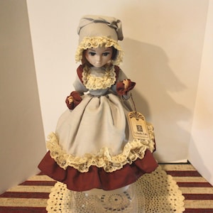 Vintage 1980s Bradley Doll Alicia Big Eyes 12” Made in Korea New With Tags
