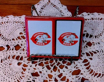Vintage Cincinnati Reds Playing Cards - Set of 2 - Sealed in Plastic NIB
