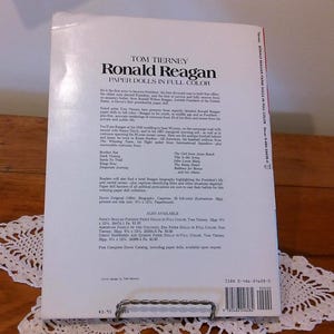 Ronald Reagan Paper Doll Book (NEW) by Tom Tierney image 4