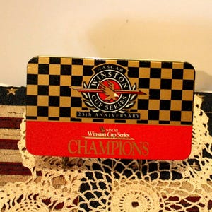 NASCAR Winston Cup 25th Anniversary Champions Collector Tin Matchbook Set