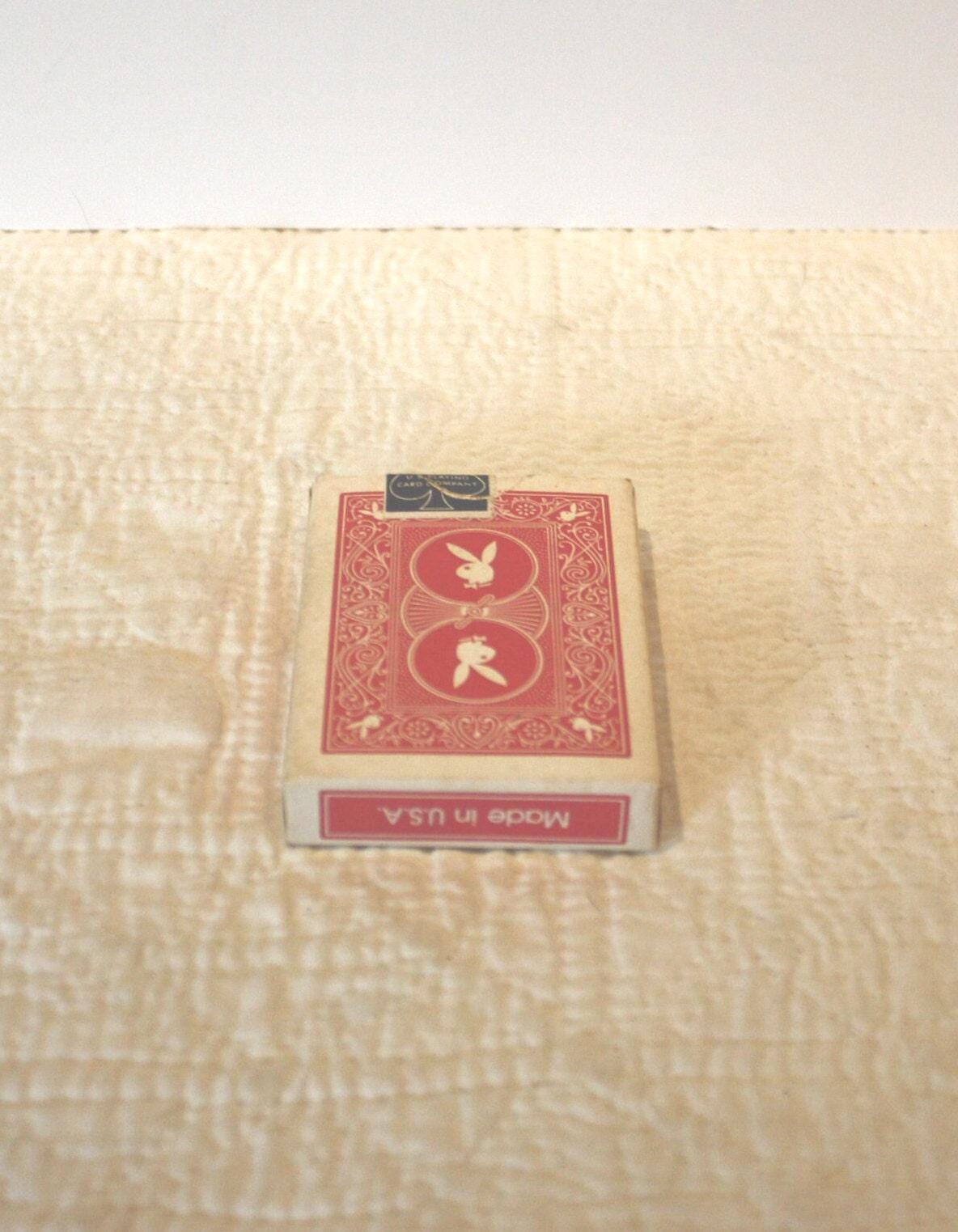 VINTAGE PLAYBOY BUNNY PLAYING CARDS RED AK 7206 SEALED NOS