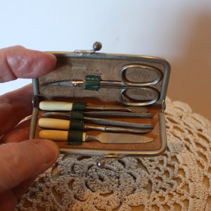 SALE! Vintage Lambskin Nail Kit Made in West Germany