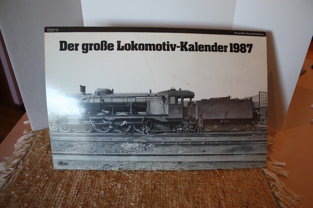 German Locomotive Train Railroad Calendar Der Grobe Lokomotiv Kalender 