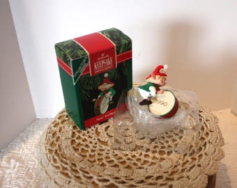 Décoration vintage du père Noël dans sa boîte d'origine - Canada