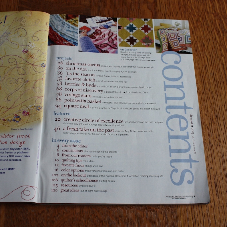 American Patchwork /& Quilting Magazine December 2005 Issue 77