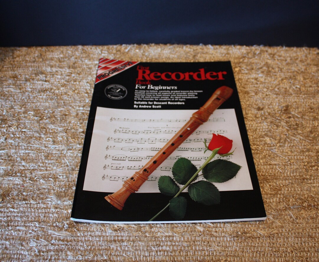 First Recorder Book for Beginners by Andrew Scott Copyright Etsy
