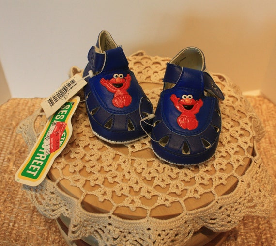 Vintage Sesame Street Elmo Toddler Shoes Size 0 With Original Etsy