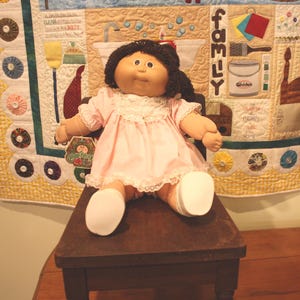 SALE! Coleco Cabbage Patch Kid 1984 Original Appalachian Brown Eyes Brown Hair Rare Collector Doll Gift for Girls with Birth Certificate