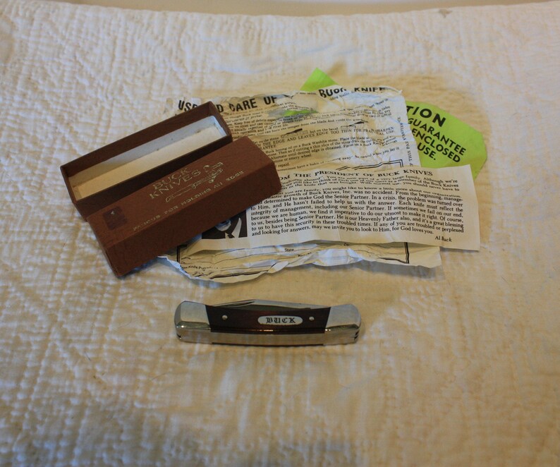 Vintage Buck Knife Colt Model 703 New in Box With Paperwork Etsy