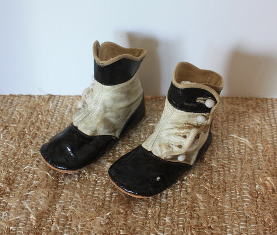 Victorian 2 Button Toddler's Shoes Schoenen Jongensschoenen Slofjes & Wiegschoentjes 