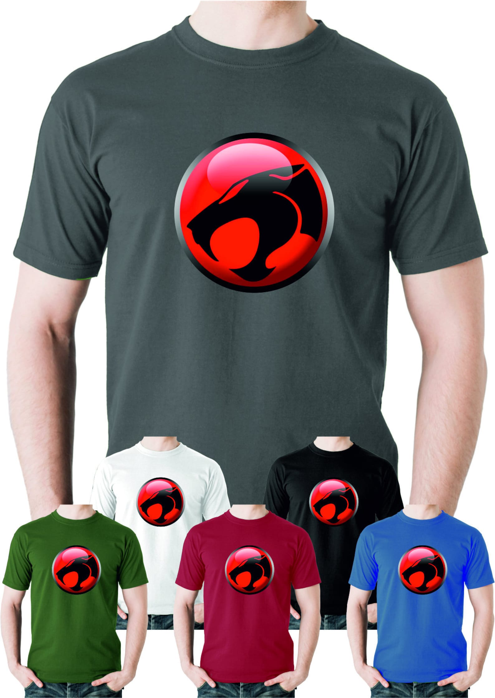 Thunder Cats T Shirt
 Thundercats T Shirt Animated Series Kids TV 80s Retro Cartoon Etsy