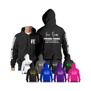 Personalised Personal Trainer Hoodie 